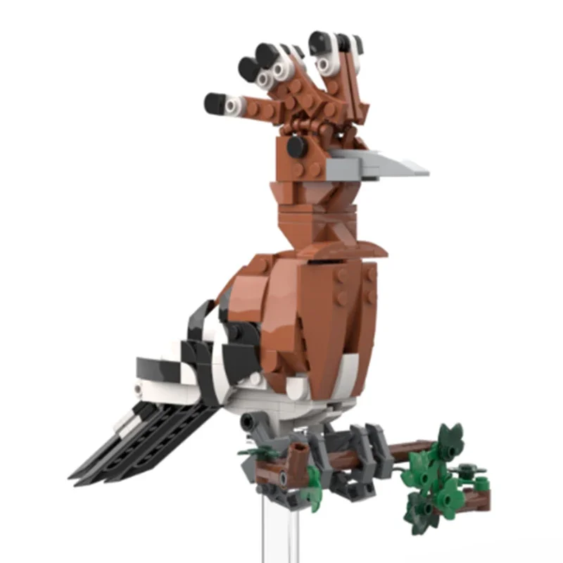 Современная модель птиц животных Moc строительные блоки красивая птица