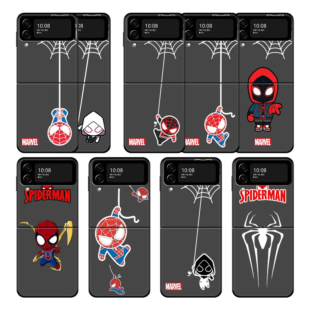 

Print Bag Marvel spider man spiderman Case Coque for Samsung Galaxy Flip3 Z Flip 5G Zflip Zflip3 Flip5G Hard Celular
