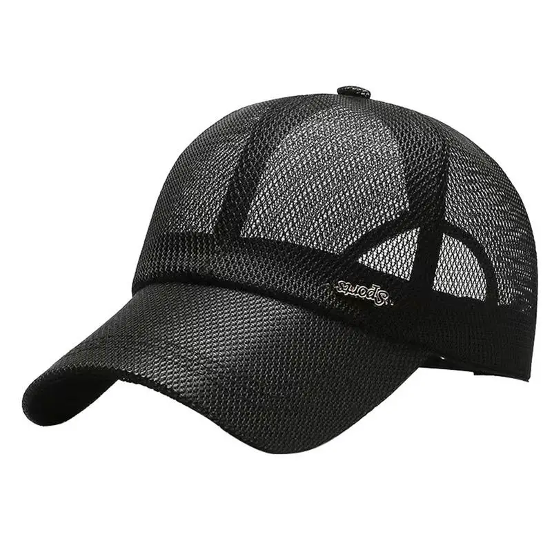 

Mesh Baseball Black Baseball Trucker Mesh Hat Baseball Hats Quick Dry Cool Hats For Men Women Outdoor Sports Running Hat