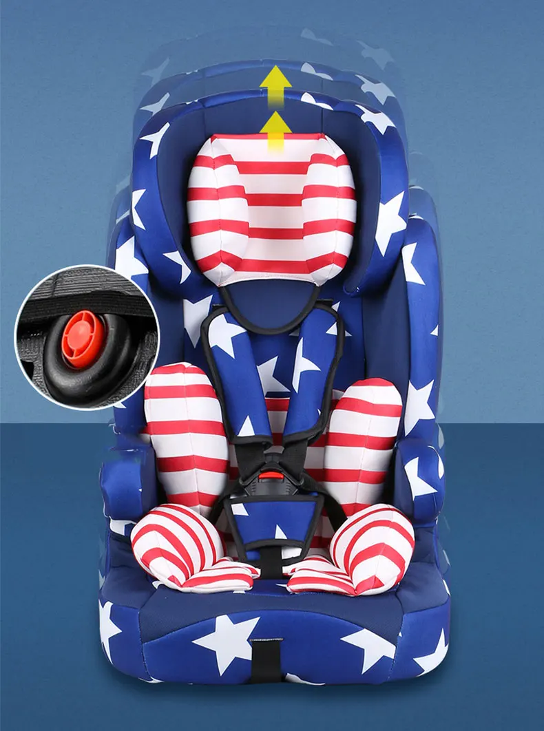 

Universal Portable Folding Child Car Safety Seat Stroller Car Baby Car Seats 9 kg to 36 kg For Children Chair for 9M-4 years Old