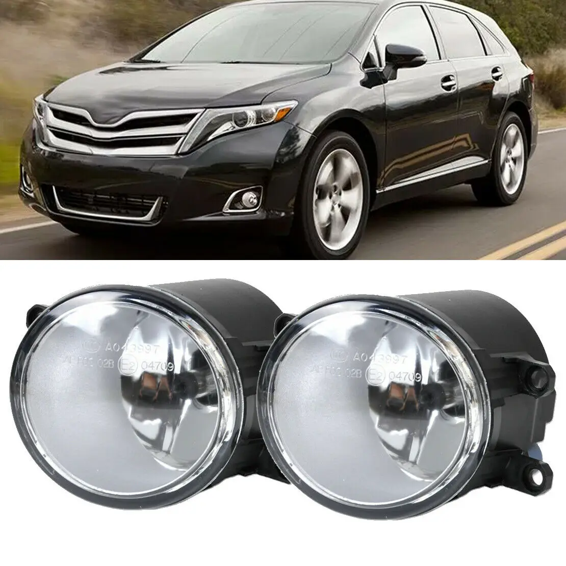 

Пара противотуманных фар в сборе для 2009-2018 Toyota Venza