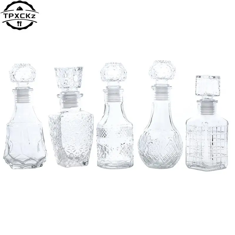 1Pc 100/150ml Transparent Glass Cup Whiskey Decanter Party Barware Whiskey Glass Bottle For Liquor  Bourbon Barware