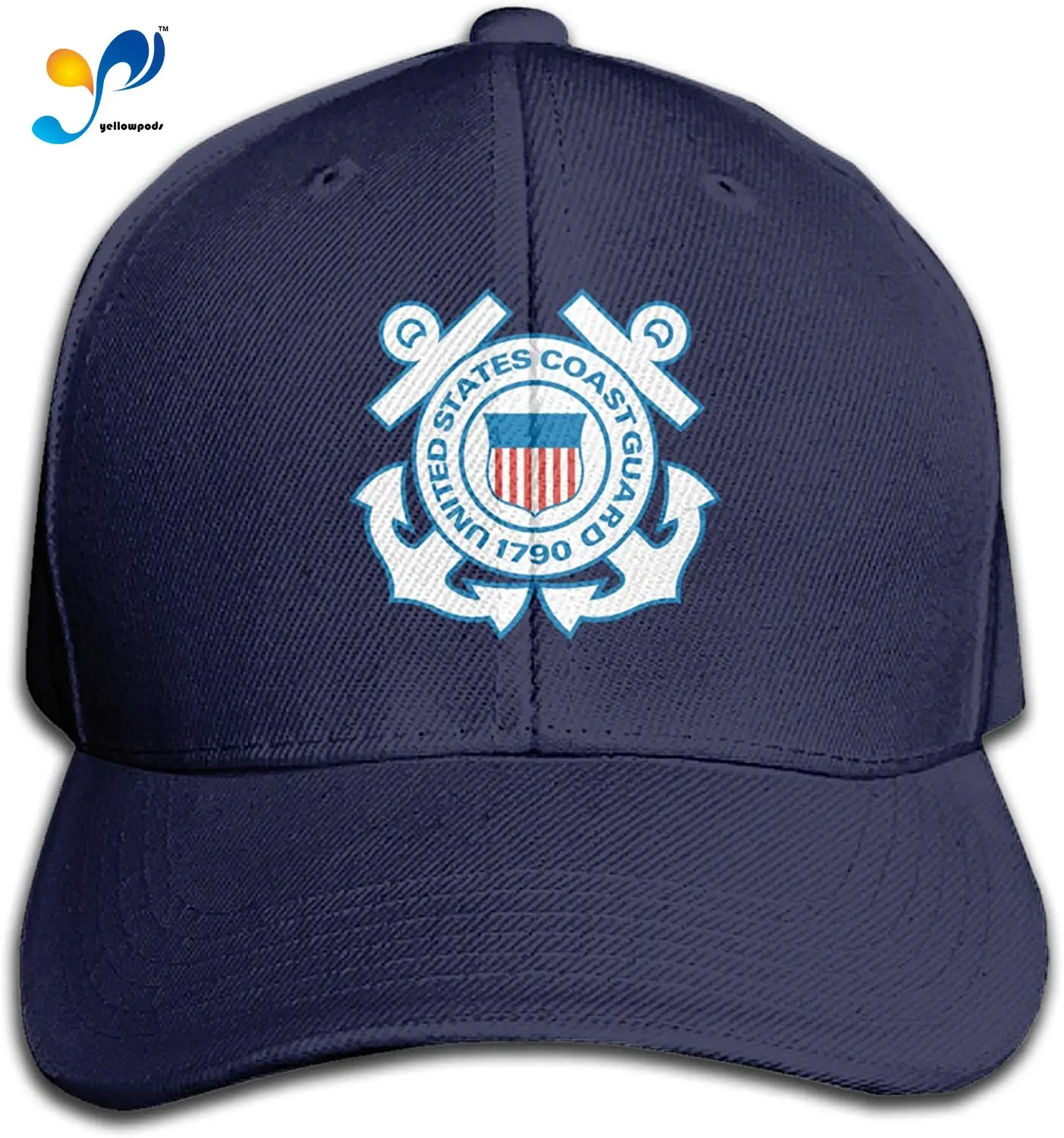 

Us Coast Guard Emblem Classic Baseball Cap Dad Hat Adjustable Size Sandwich Cap