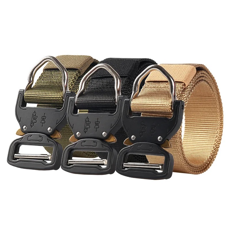 New Multi Functional Imitation Nylon Cobra Tactical Belt, Outdoor Climbing, Men and Women's Universal Sports Alloy Buckle Belt