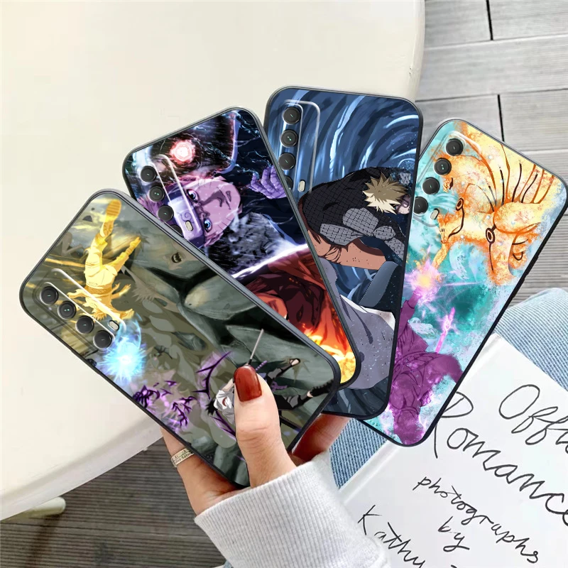 

Japan NARUTO Anime Phone Case For Huawei P Smart Z 2019 2021 P20 P20 Lite Pro P30 Lite Pro P40 P40 Lite 5G Soft Back Funda
