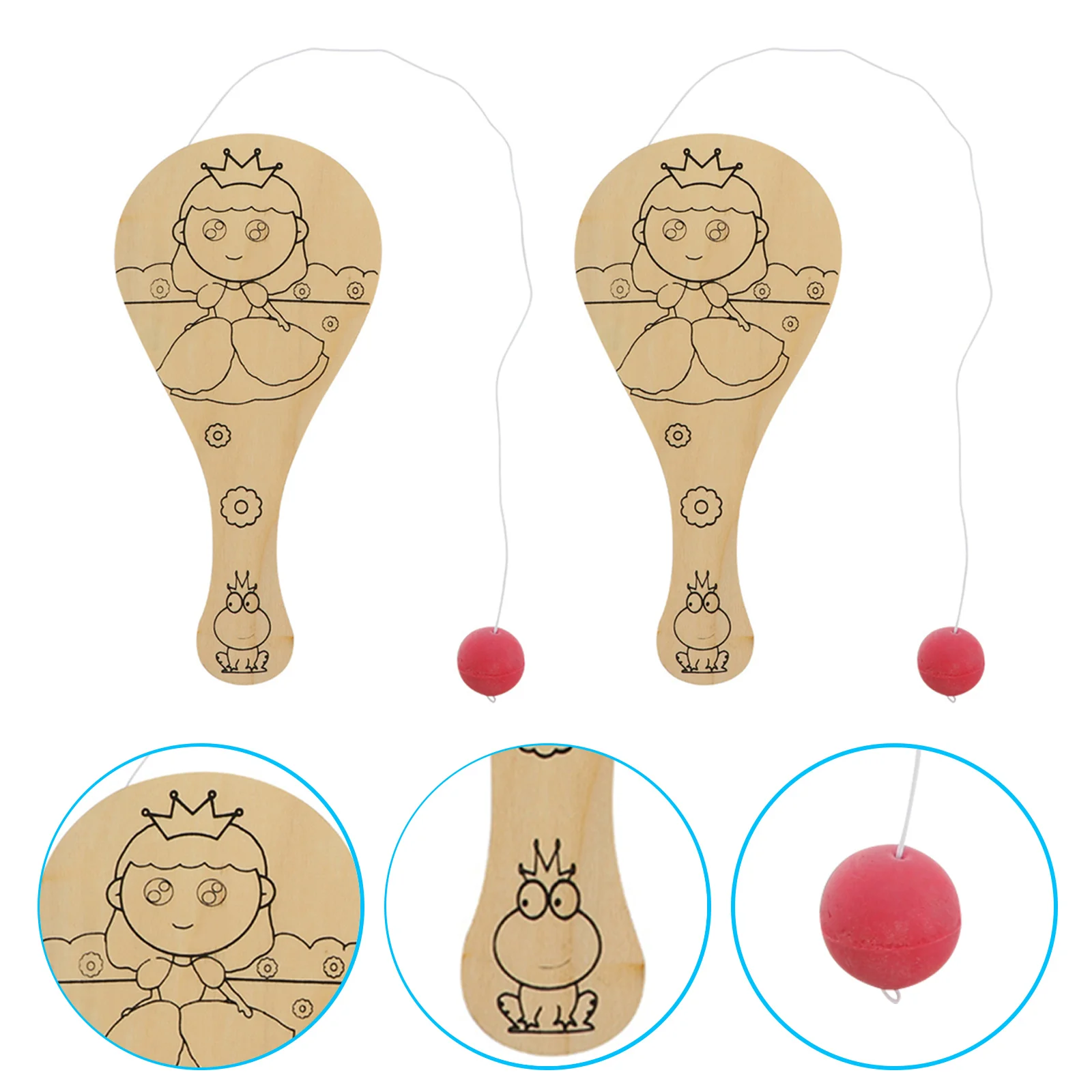 

4Pcs Kids Painting Paddle Mold Toys Children Hand Drawing Toy Accessories