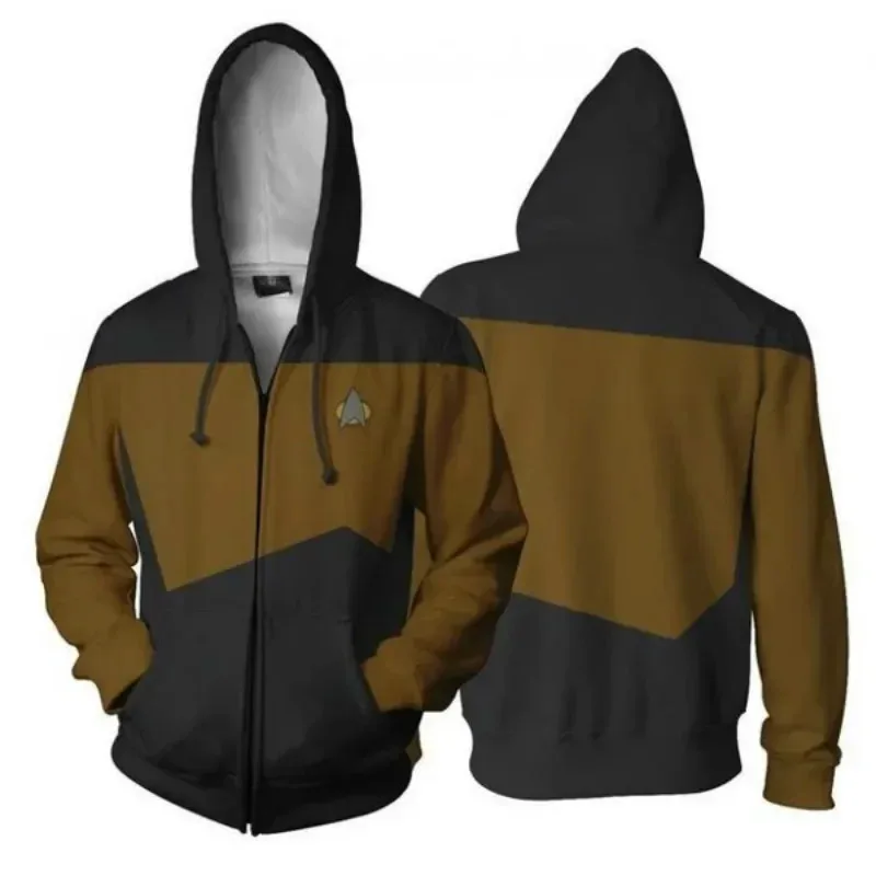 Фото 2026 Звездный костюм Trek TNG The Next Generation Толстовки Красный Желтый Синий Куртка Пальто Мужчина Женщины Топ ST Униформа Аксессуары Опора №2