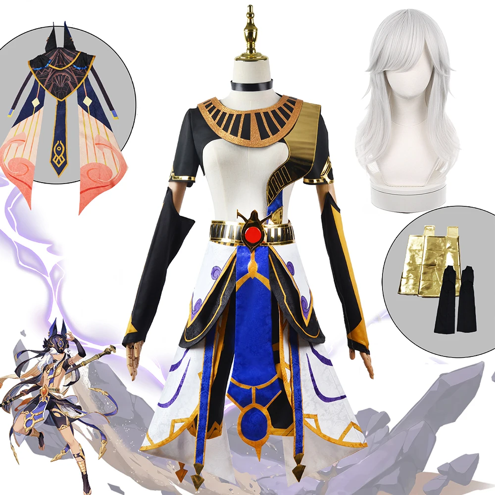 

Игровой костюм для косплея Cyno Genshin Impact, Мужская Боевая униформа, костюм для мальчика, Костюмы для ролевых игр на Хэллоуин и вечеринку, полный комплект с шапочкой