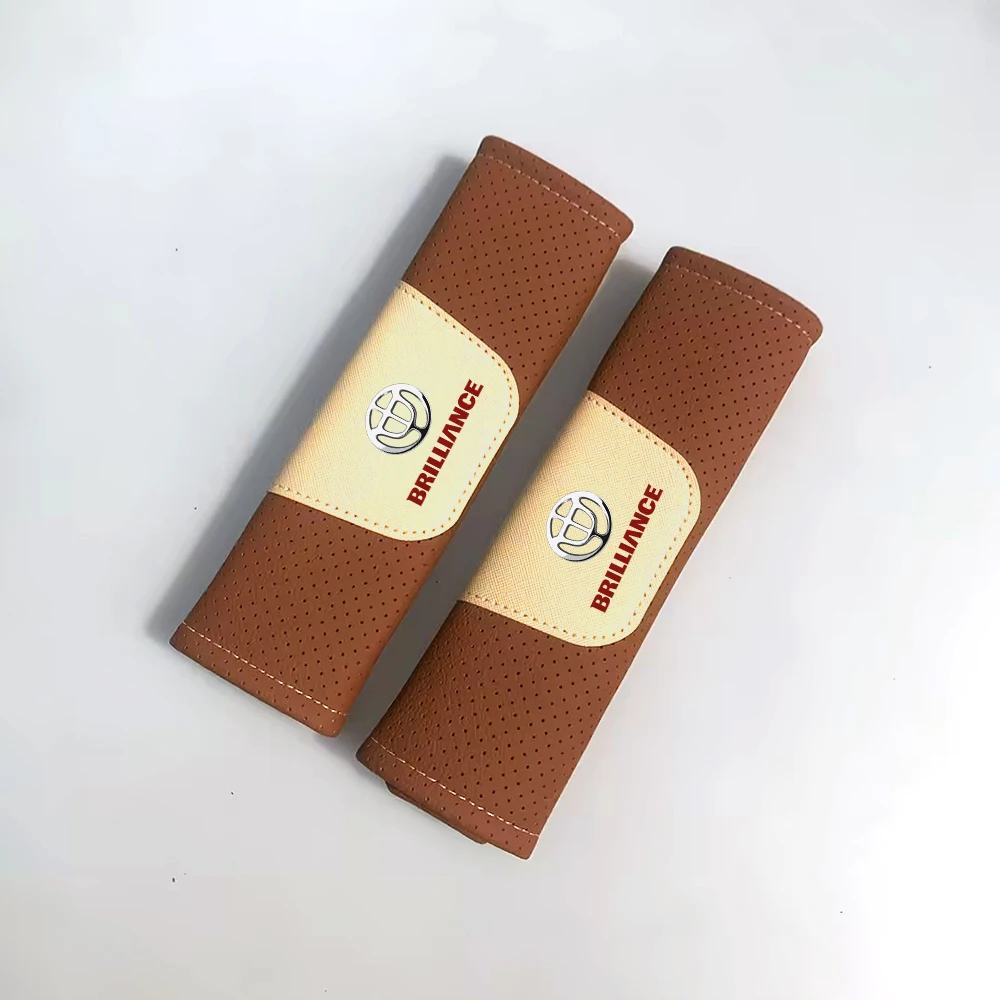 

Чехол для ремня безопасности из натуральной кожи, накладка на плечи для Brilliance Zhonghua BC3 BS2 FRV Cross FSV Sport H3 H22 H230 H320 V3 V5