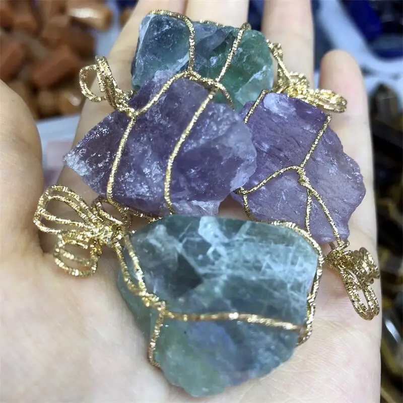 

Natural Stone Irregular Raw Crystal Pendants Crystal Charms For DIY Jewelry Making Necklaces Bracelet 1pcs