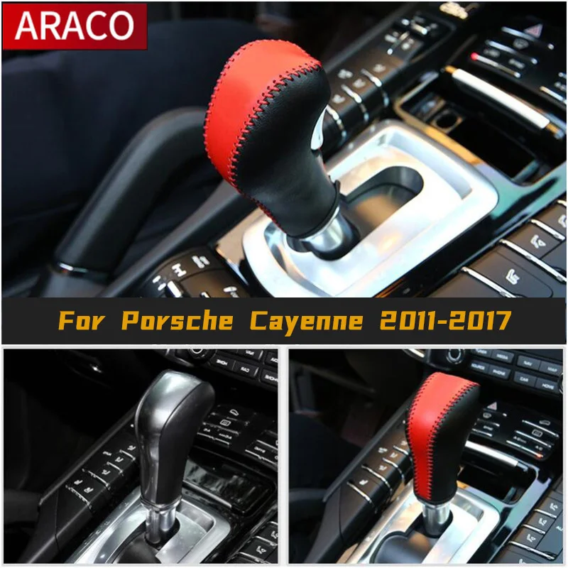 

Для Porsche Cayenne 2011-2017 Pusat Konsol Gear рукоятка переключения Lengan Aksesoris