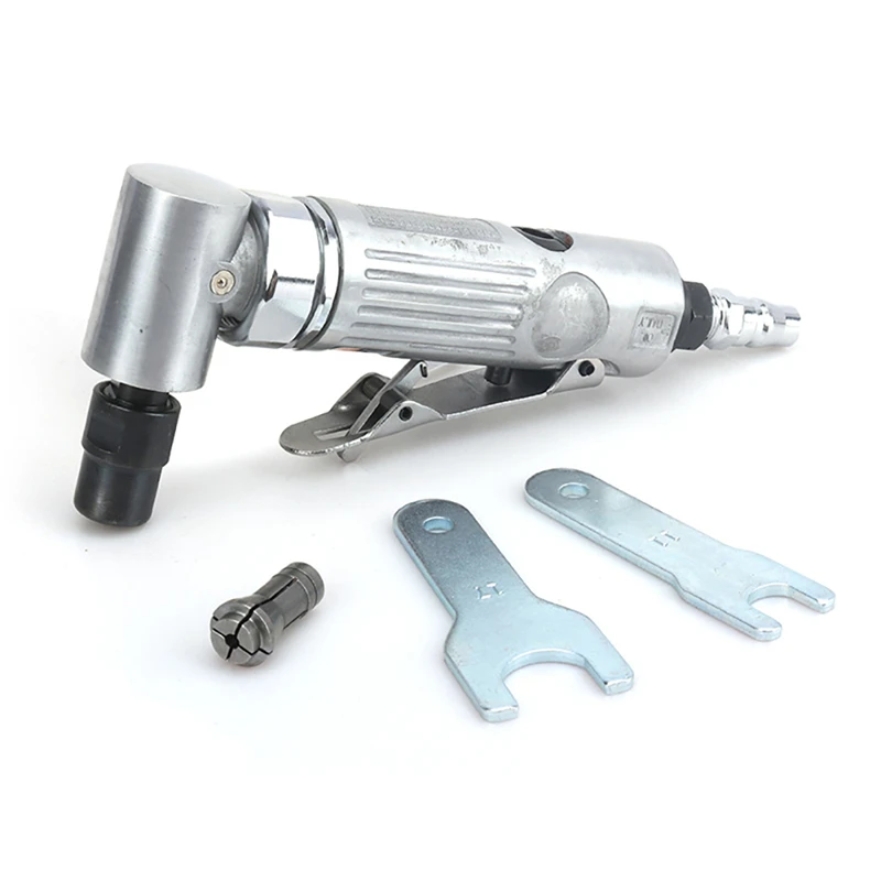 

1/4 inch Air Angle Die Grinder 90 Degree Pneumatic Grinding Machine Cut Off Polisher Mill Engraving Tool with Sanding Discs Tool