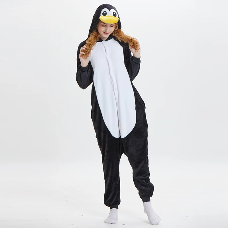 Fleece Onesie Pajamas for Women Men Unisex Adult Cartoon Animal Sleepwear Christmas Halloween Cosplay Onepiece Flannel Costume