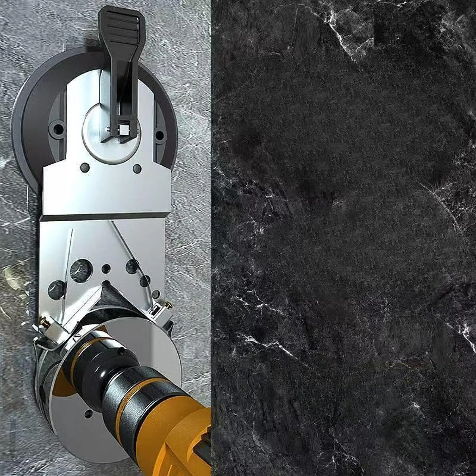 Локатор открытия отверстий для стеклянной керамической плитки, высокоточный аксессуар, инструмент для позиционирования сверления для плитки, гранита, стекла, гладкая поверхность