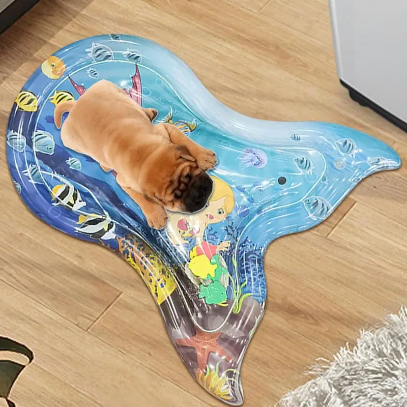 Игровой коврик с датчиком воды интерактивный для живота игрушка кошек в форме