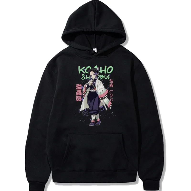 

Japanese Anime Demon Slayer Men's Women's Hoodie Kawaii Kimetsu No Yaiba Graphic Print Sweatshirt Tanjirou Kamado Pullover Coat