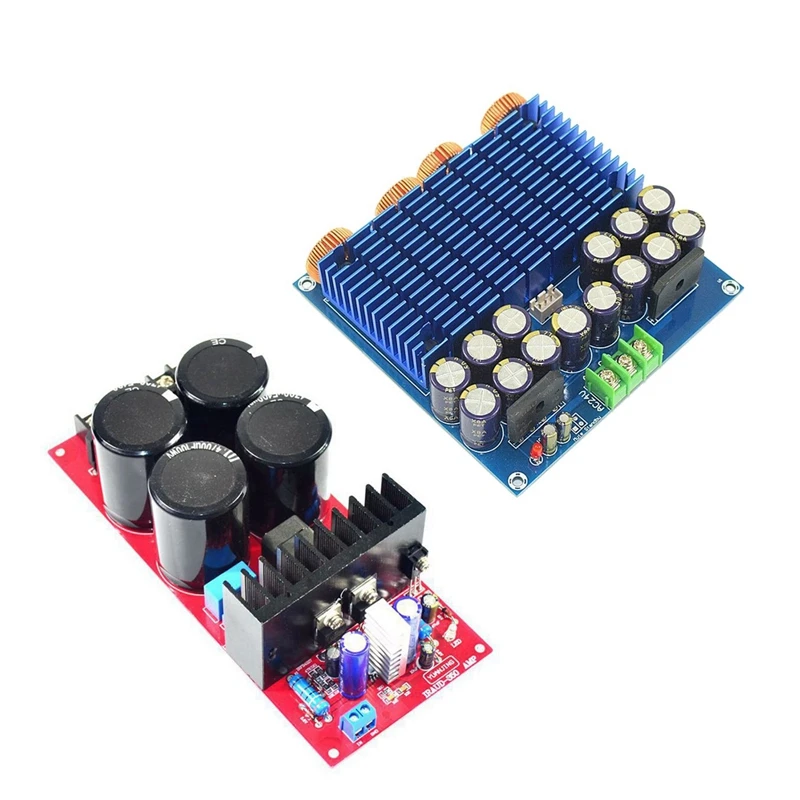

2Pcs Class D Dual Channel Digital Power Amplifier Board:1Pcs TDA8954TH 420W+420W High Power & 1Pcs IRS2092 700W 4Ω/350W 8Ω