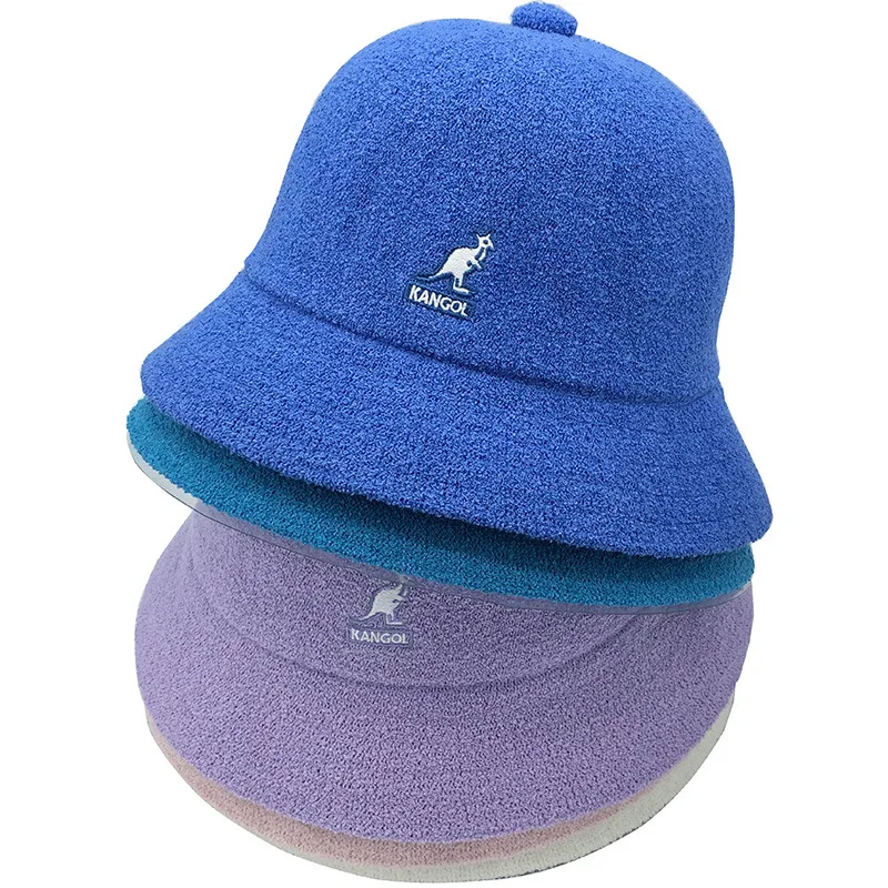 

Kangaroo Bucket Hat Unisex Multiple Styles Fisherman Hat Kangol Cap Fashion Net Red Foldable Sunscreen Sports Leisure