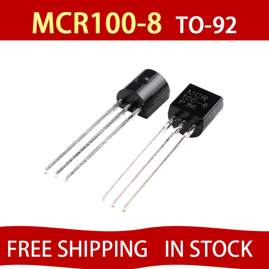 

10PCS MCR100-8 100-8 TO92 MCR100 TO-92 new and original IC Chipset free shipping