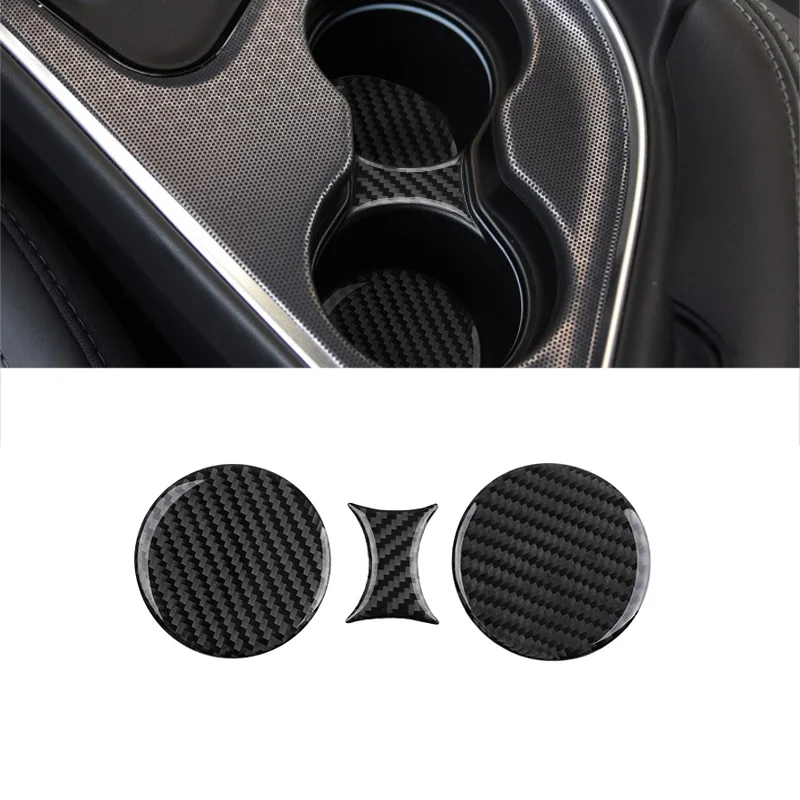 

Автомобильная панель переключения передач, переключатель переменного тока, рамка, отделка, коробка для хранения, наклейка на чашку воды для Dodge Challenger 2015-2020, аксессуары из углеродного волокна