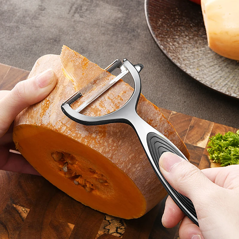 

Vegetable Fruit Peeler Cutter Multi-function Stainless Steel Parer Kitchen Gadgets Handled Parer Slicer Kitchen Accessories