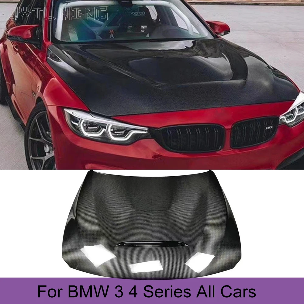 

Carbon Fiber Car Racing Hood Bonnet Engine Cover for BMW 3 4 Series F30 F32 F80 F82 F83 M3 M4 2014 - 2019 Engine Hood Cover