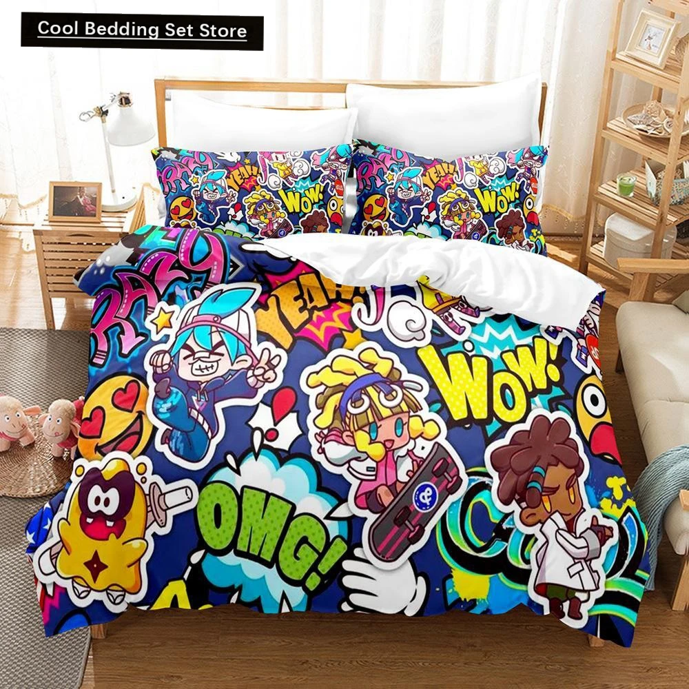 Игровой Комплект постельного белья Ninjala одинарный двойной полноразмерный