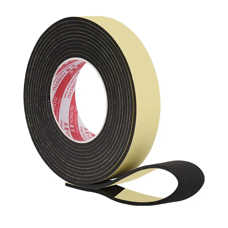 

5 м/рулон самоклеящаяся фетровая лента из черной пены EVA, уплотнительная лента 10-40 мм, автомобильная пенопластовая прокладка, звукоизоляционный буфер, пенопластовая лента для предотвращения столкновений