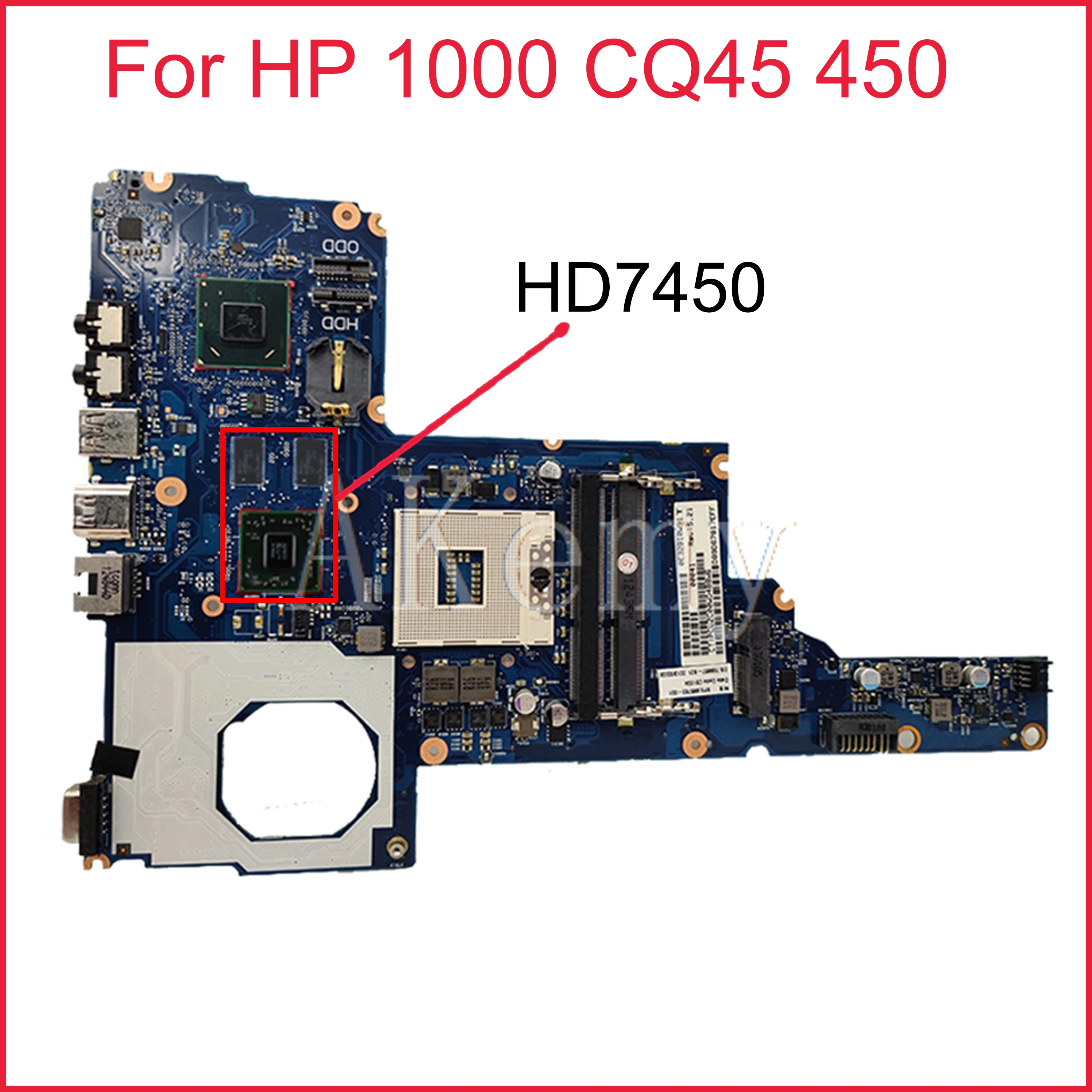 

Материнская плата SAMXINNO для ноутбука HP 1000 CQ45 450 HD7450 HM75, материнская плата 685108-001 685108-501 6050A2493101 SLJ8F 216-0809024