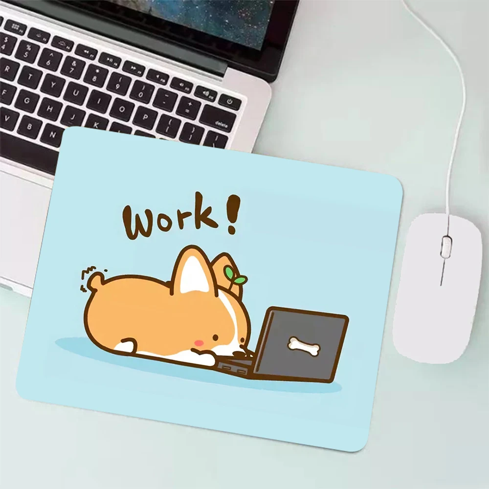 

Cute Welsh Corgi Small Gaming Mouse Pad Gamer Keyboard Mousepad Computer Office Mouse Mat Laptop Carpet Anime Mause pad Desk Mat
