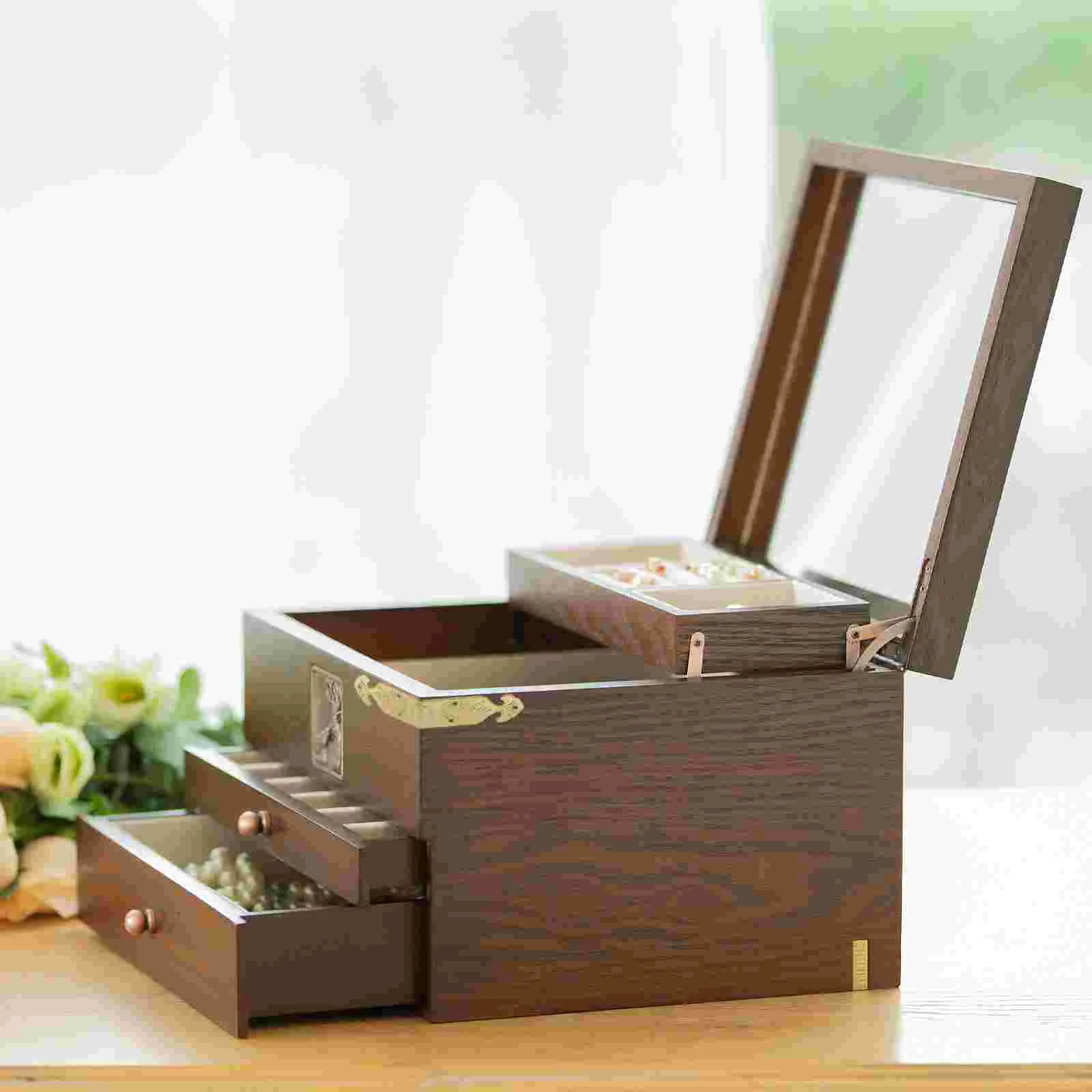 

4 Sets Corner Guard Vintage Wood Table Protector Box Case Protectors Brass Style Furniture Accessories Retro Metal Trim