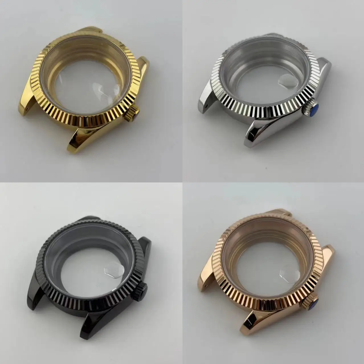 Высококачественный полированный безель 36 мм 39 сапфировое стекло увеличительное