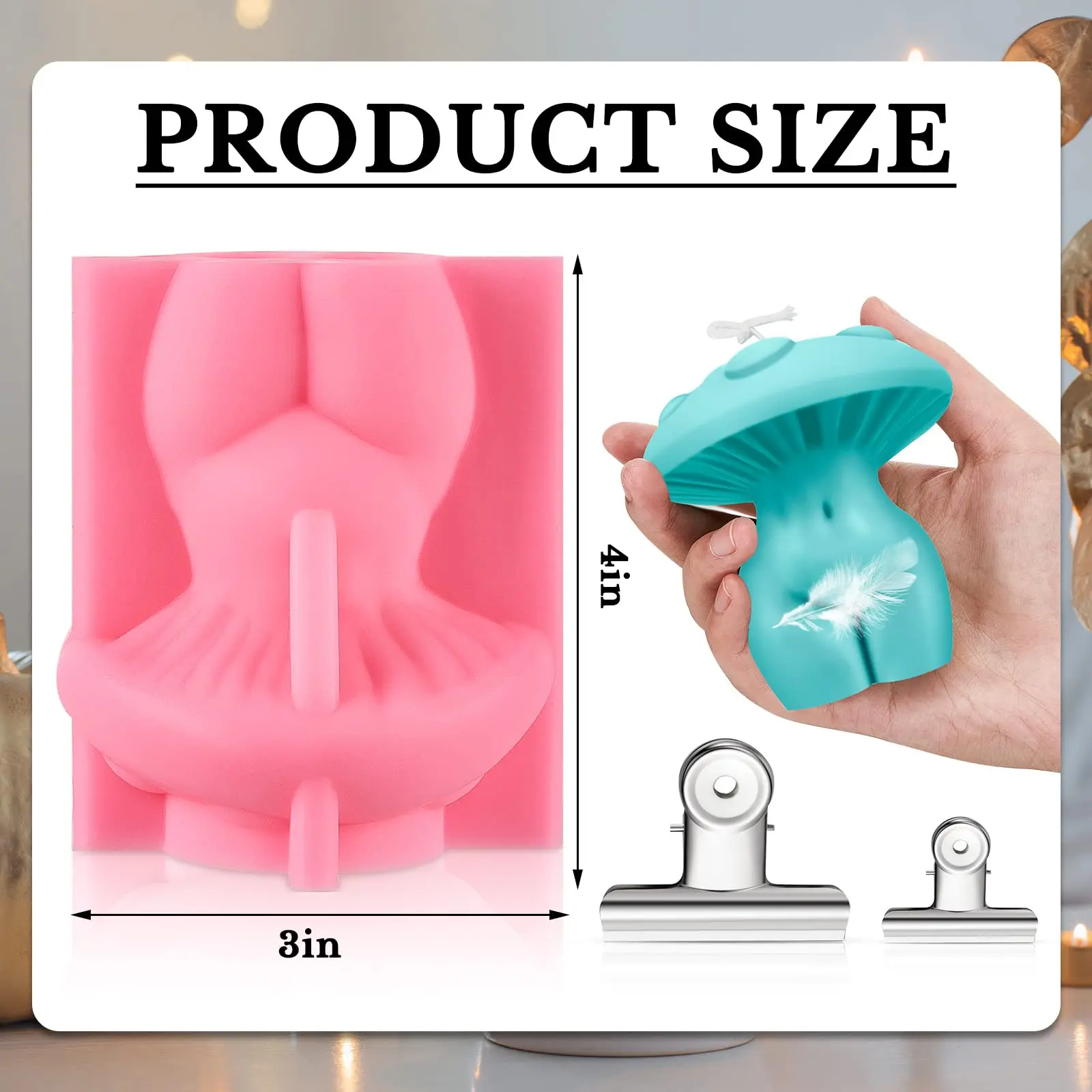 Силиконовая форма сделай сам для женского тела в виде грибов формы свечей смолы