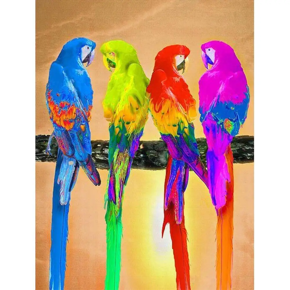 

Animal Brid 5D Diy Diamond Embroidery parrots Diamond Mosaic Drawing Full Square Round Drill Diamond Painting Cross Stitch Decor