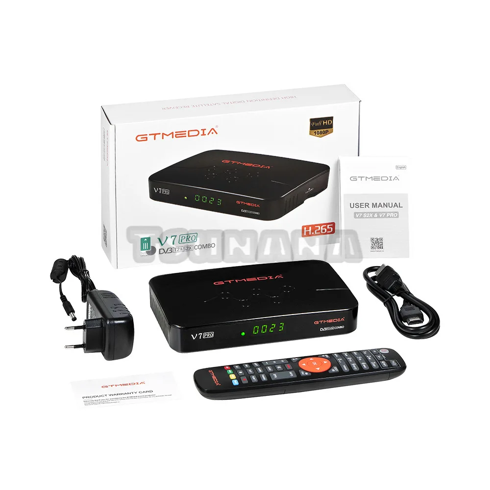 GTMEDIA V7 Pro TV Box Satellite Receiver Combo DVB-S2 DVB-T2 Decoder CA Card 10Bit Support Europe T2MI PK Freesat Plus | Электроника