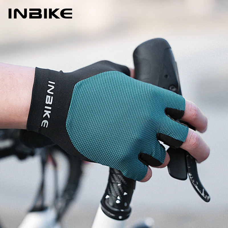 Фото INBIKE велосипедные перчатки летние MTB велосипедные перчатки для мужчин велосипедные перчатки гелевые мягкие полупальцы дорожные велосипедные перчатки аксессуары №1
