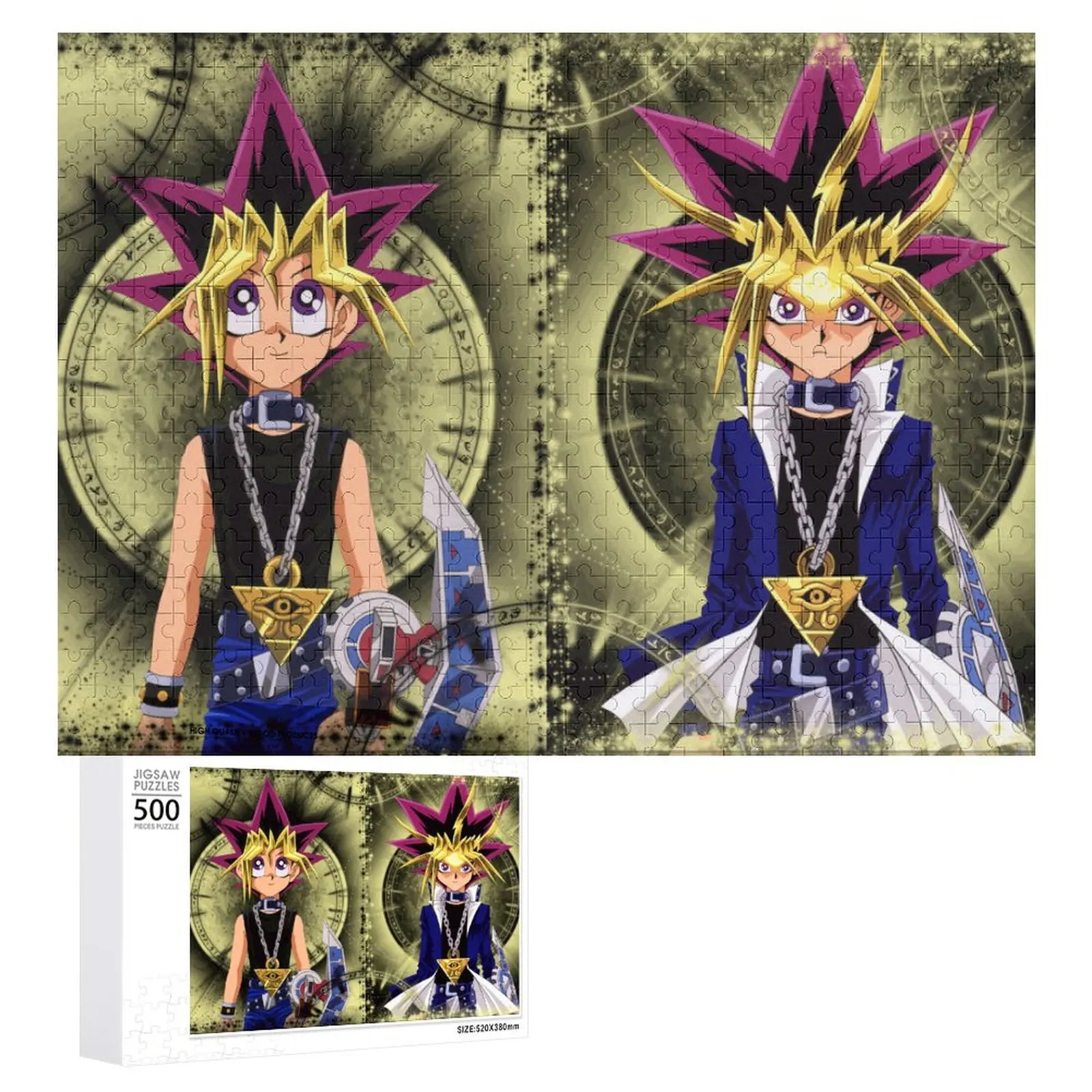 

Bandai Japanese anime Yu-Gi-King Duel Monster puzzle adult stress relief toy children's educational puzzle game 300/500 pieces