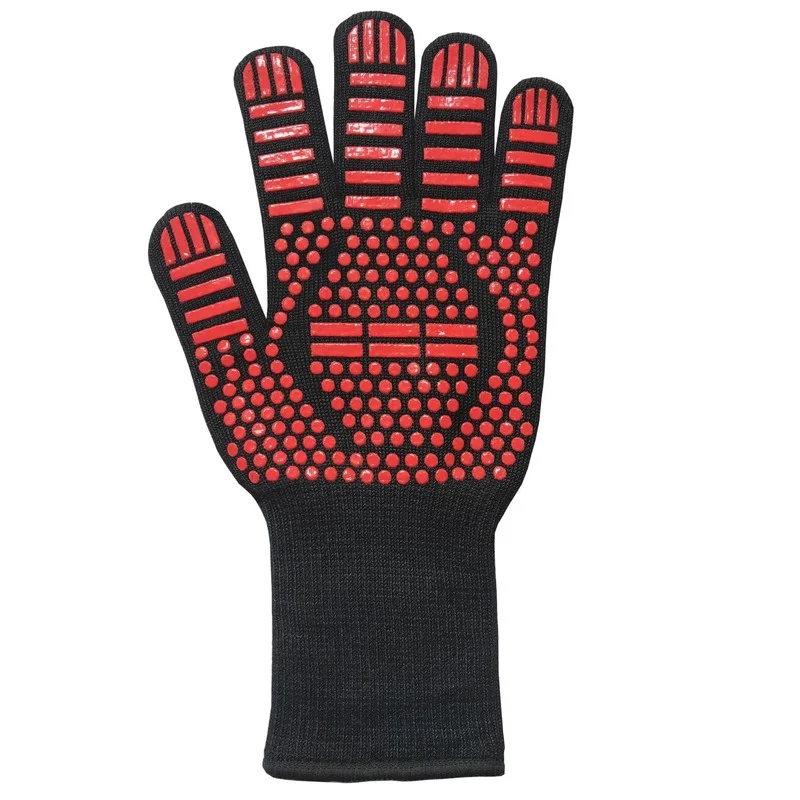

1Piece BBQ Oven Fireproof 800 Degree Microwave Heat Lnsulation Tool Silicone Oven Mitt