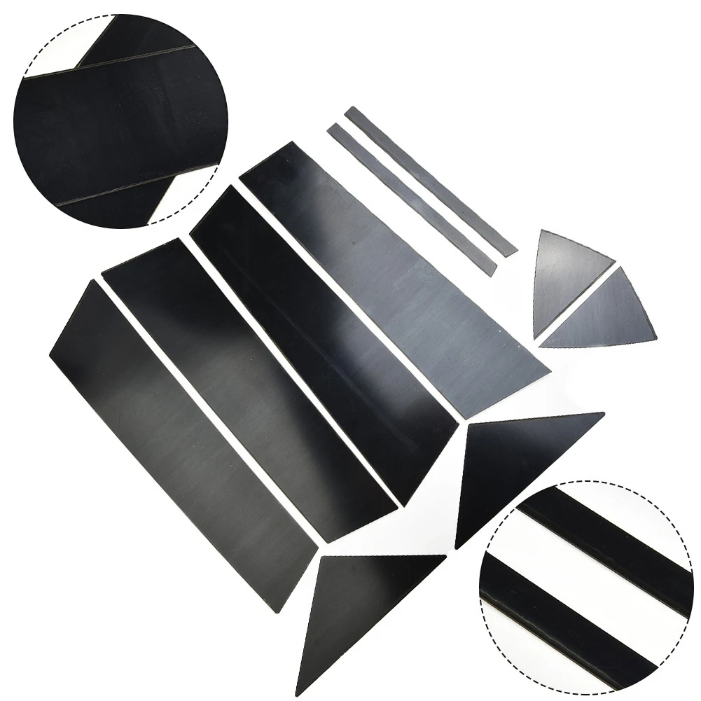 

10Pcs Pillar Posts Set For Mazda 6 Cover Door Casement Trim Waterproof Black Exterior Trim Accessories High Quality