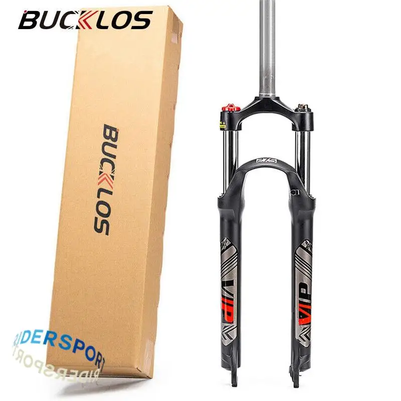 

Mountain Bike Fork Fit Disc Brake Quick Release BUCKLOS Suspension Bicycle Fork 26 27.5 29 Aluminum Alloy MTB Forks 9*100mm