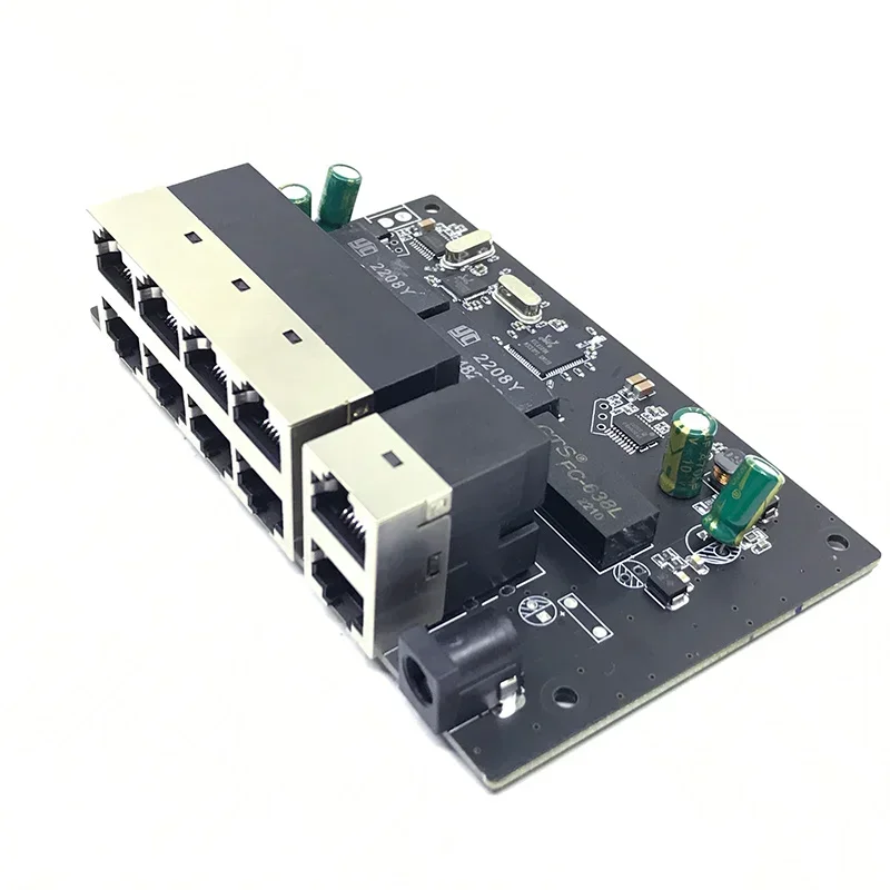 8-портовый стандартный протокол 802.3AF/AT Poe 48 В 100 Мбит/с UP Площадь ссылки 2-портовый PoE