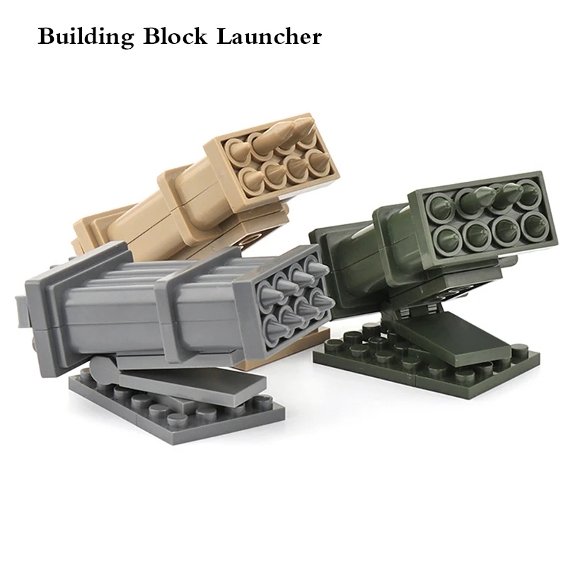 Конструктор MOC Rocket Gun сборочное оборудование набор кирпичей военная бомба