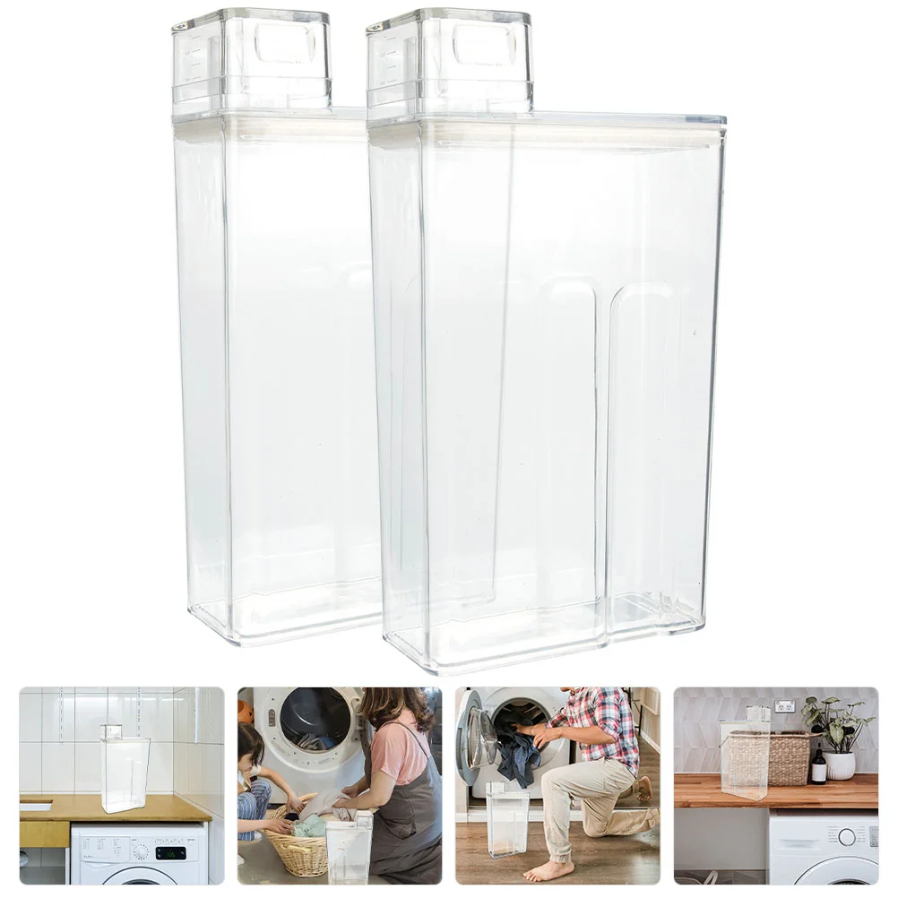 

Laundry Detergent Container Soap Dispenser Bottlecontainers Softener Liquid Dispensers Fabric Sub Lotion Washing Refillable Jar