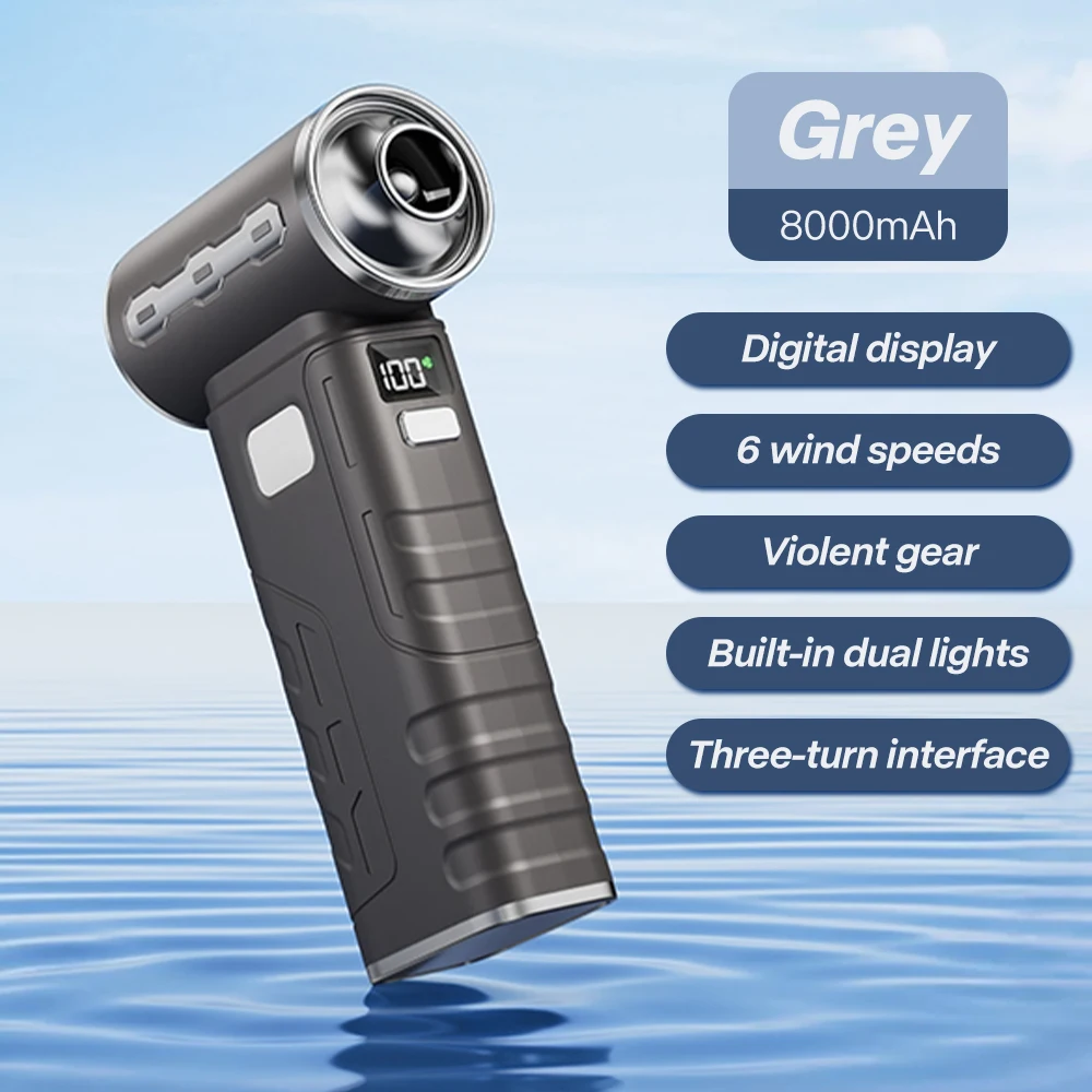 

Портативный жестокий вентилятор Xiaomi 800000 об/мин, мощный фен для волос, студенческий уличный ручной вентилятор, бытовой пылесборник