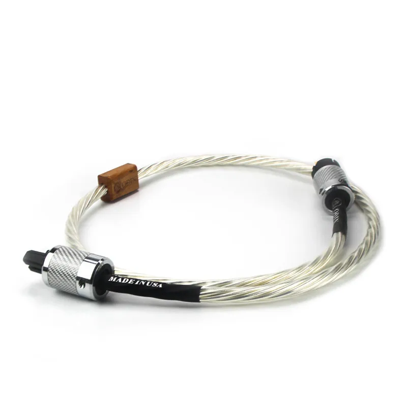 QINCROWN Аудио и видео 7N OCC Посеребренный кабельный провод Высококачественный разъем