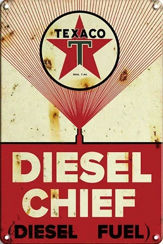 Оловянная вывеска TEXACO MOTOR OIL художественная живопись металлическая настенная