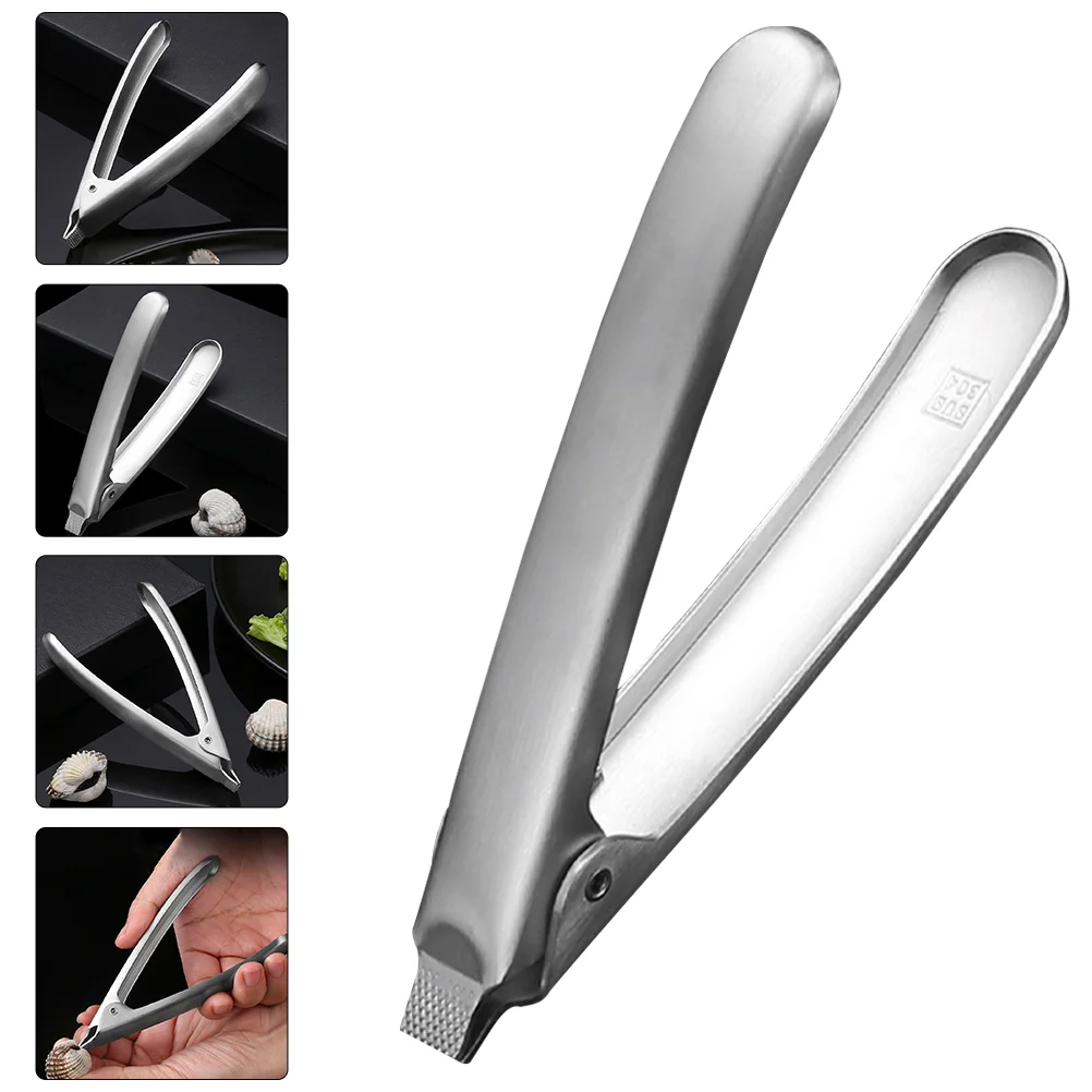 

Clam Stainless Steel Opener Clamp Metal Clip Clams Reusablekitchen Tools