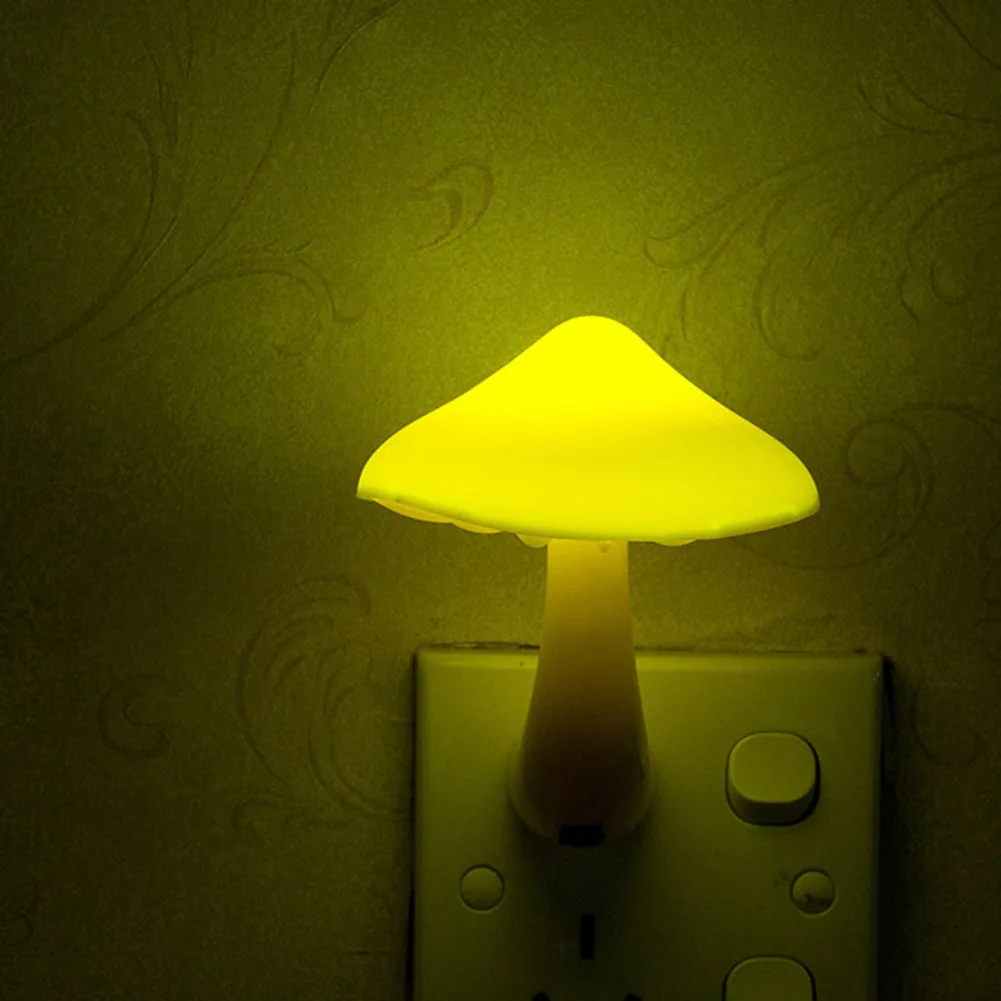 

Креативный ночник в виде грибов с датчиком управления, светодиодный ночсветильник в виде грибов, домашний декор, вилка стандарта США/ЕС для ...