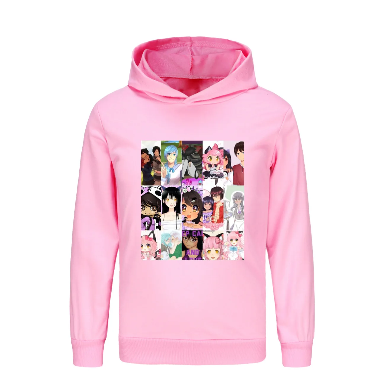 Толстовка с капюшоном APHMAU Модный пуловер надписью Аниме Манга мультфильмы для