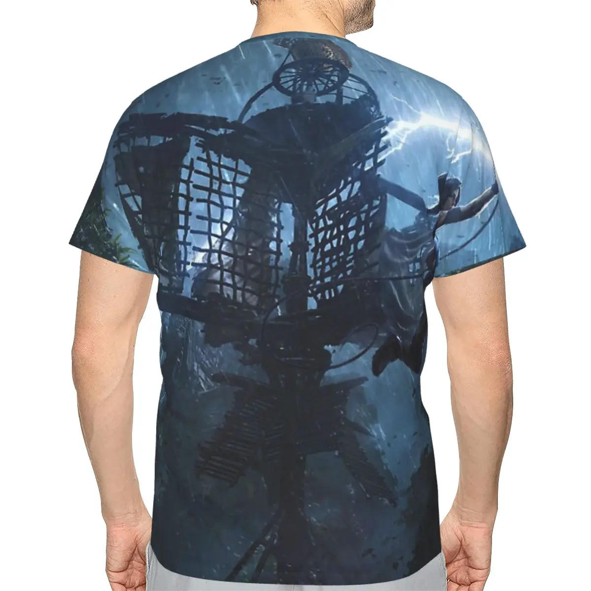 Футболки из полиэстера Action Shadow мужская Тонкая футболка с круглым вырезом для игр